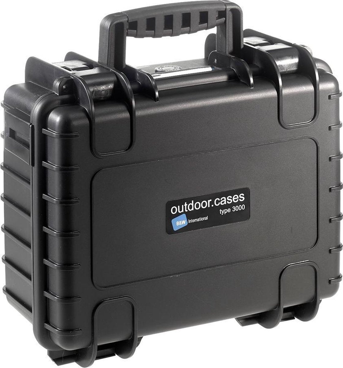 B&W International Type 3000 Outdoor Case incl. vakindeling - zwart