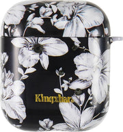 Kingxbar AirPods Case Siliconen beschermend doosje voor AirPods 1/2 - Lelies