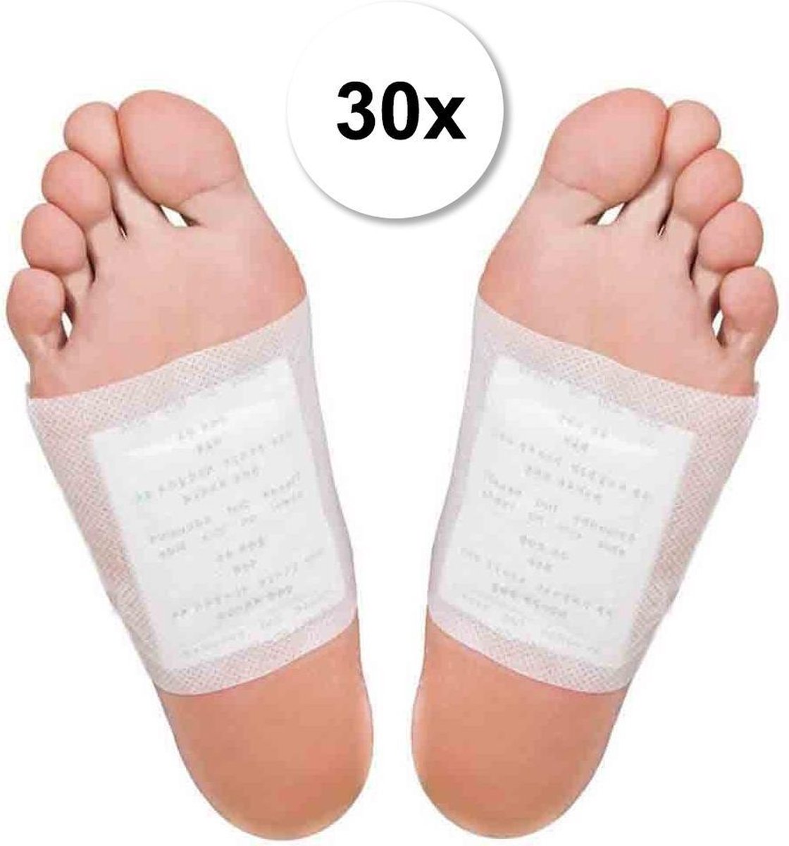 Detox Voetpleisters Set – 30 Stuks – Bekend van TV | Helpt tegen Futloosheid