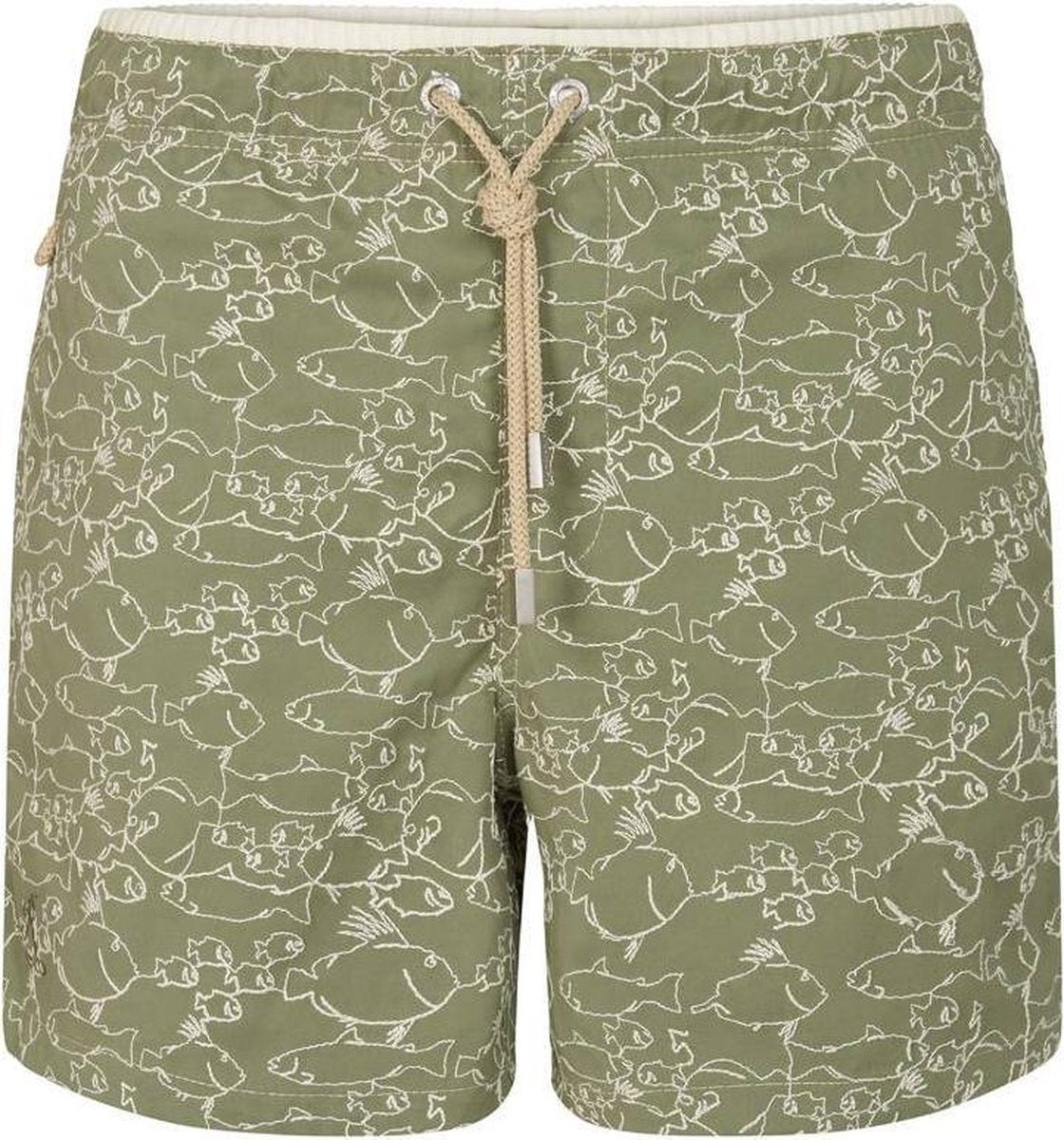 Ramatuelle Zwembroek Heren - Exuma Zwembroek - Maat XXL  - Kleur  Groen / Khaki