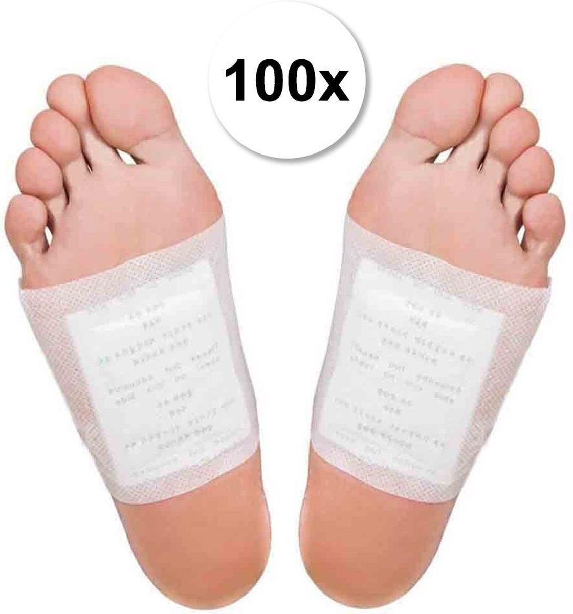 Premium Detox Voetpleisters Set – 100 Stuks – Bekend van TV | Helpt tegen Depressie