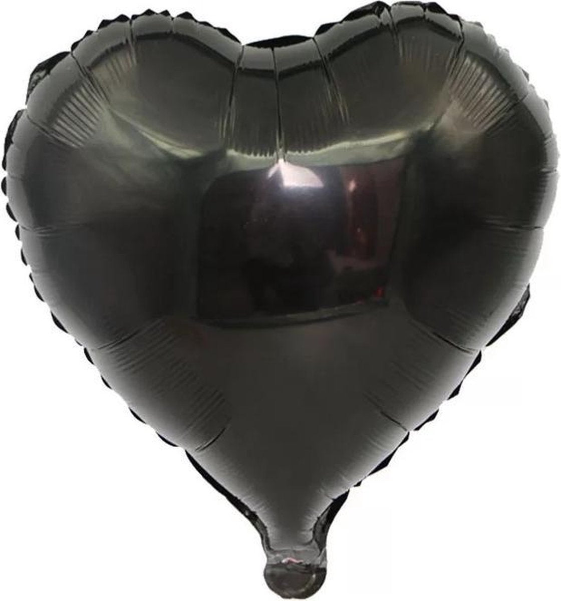 Folieballon hart | Zwart | 18 inch | 45 cm | DM-products