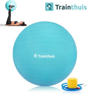 Trainthuis yoga bal - Fitness bal - Swiss Ball - Gym bal - Pilates bal - Zitbal - 65cm - incl pomp
