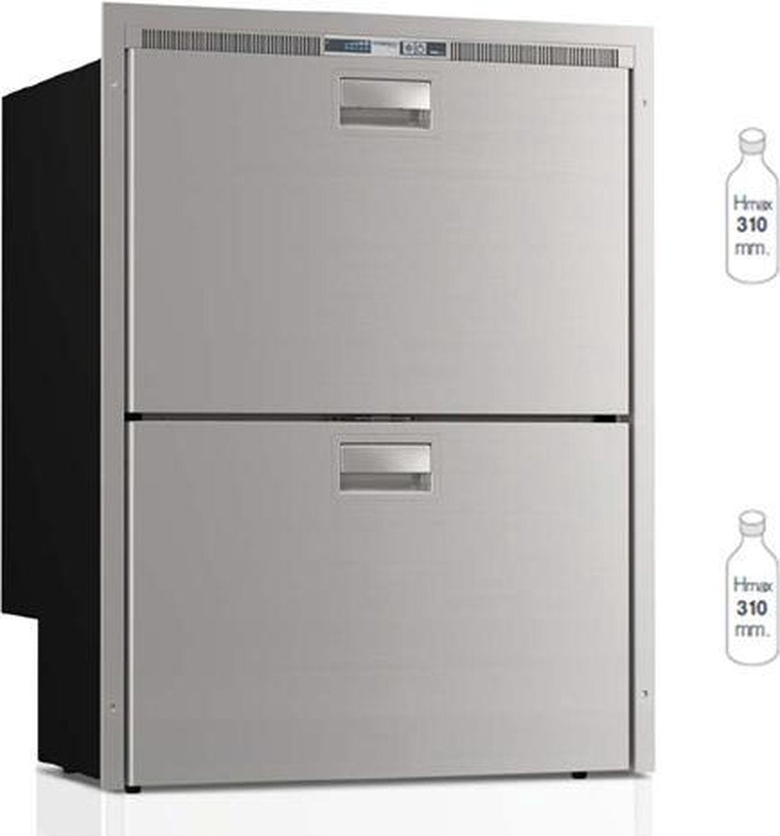 VRIES- KOELLADE DW180DTX SEA DRAWER 80+64L RVS -VITRIFRIGO