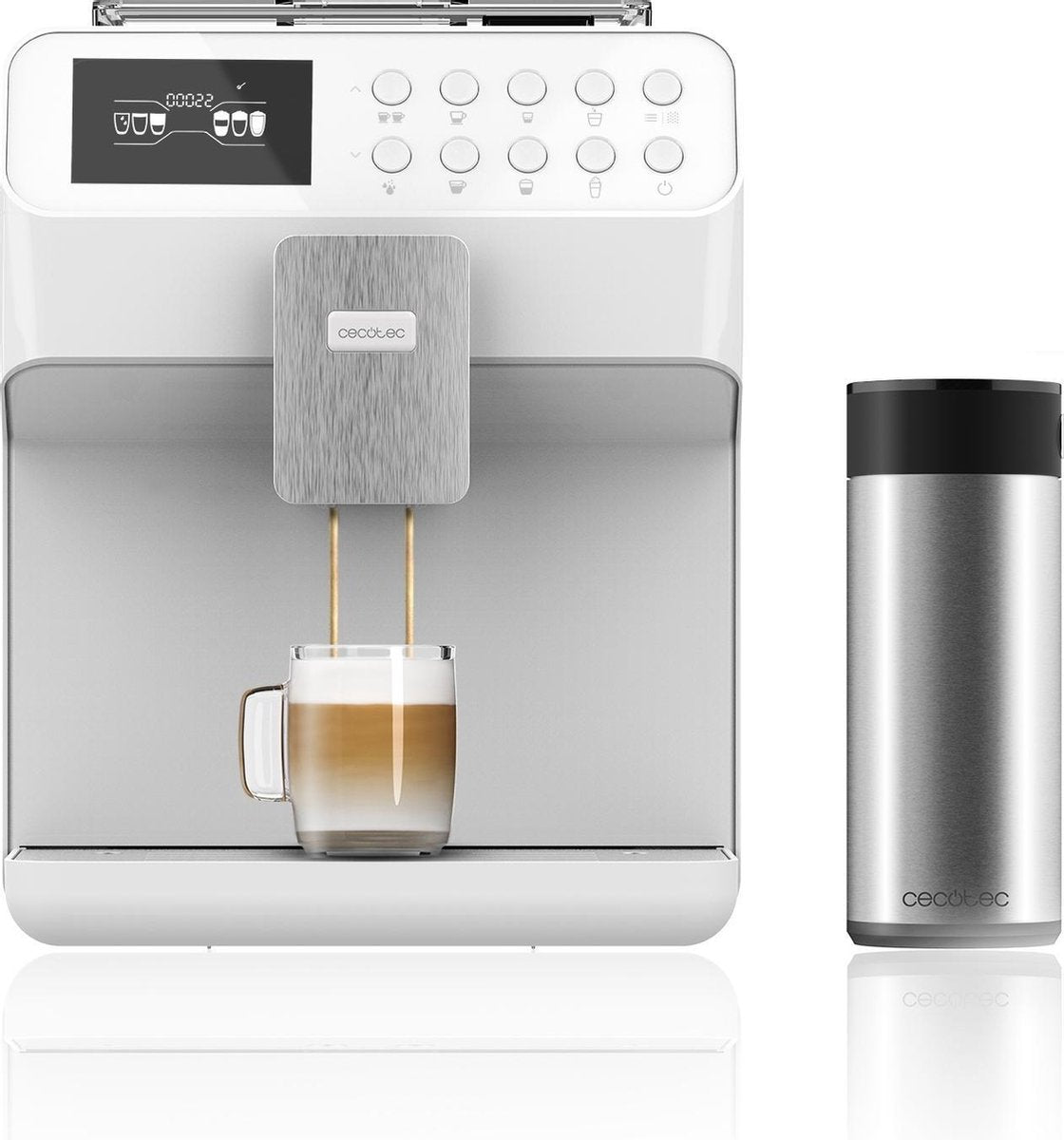 Cecotec Power Matic-ccino 7000 Vrijstaand Combinatiekoffiemachine Wit 1