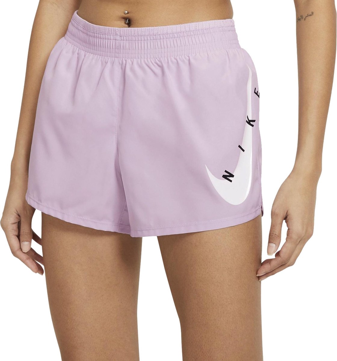 Nike Nike Swoosh Run Sportbroek - Maat L  - Vrouwen - lila
