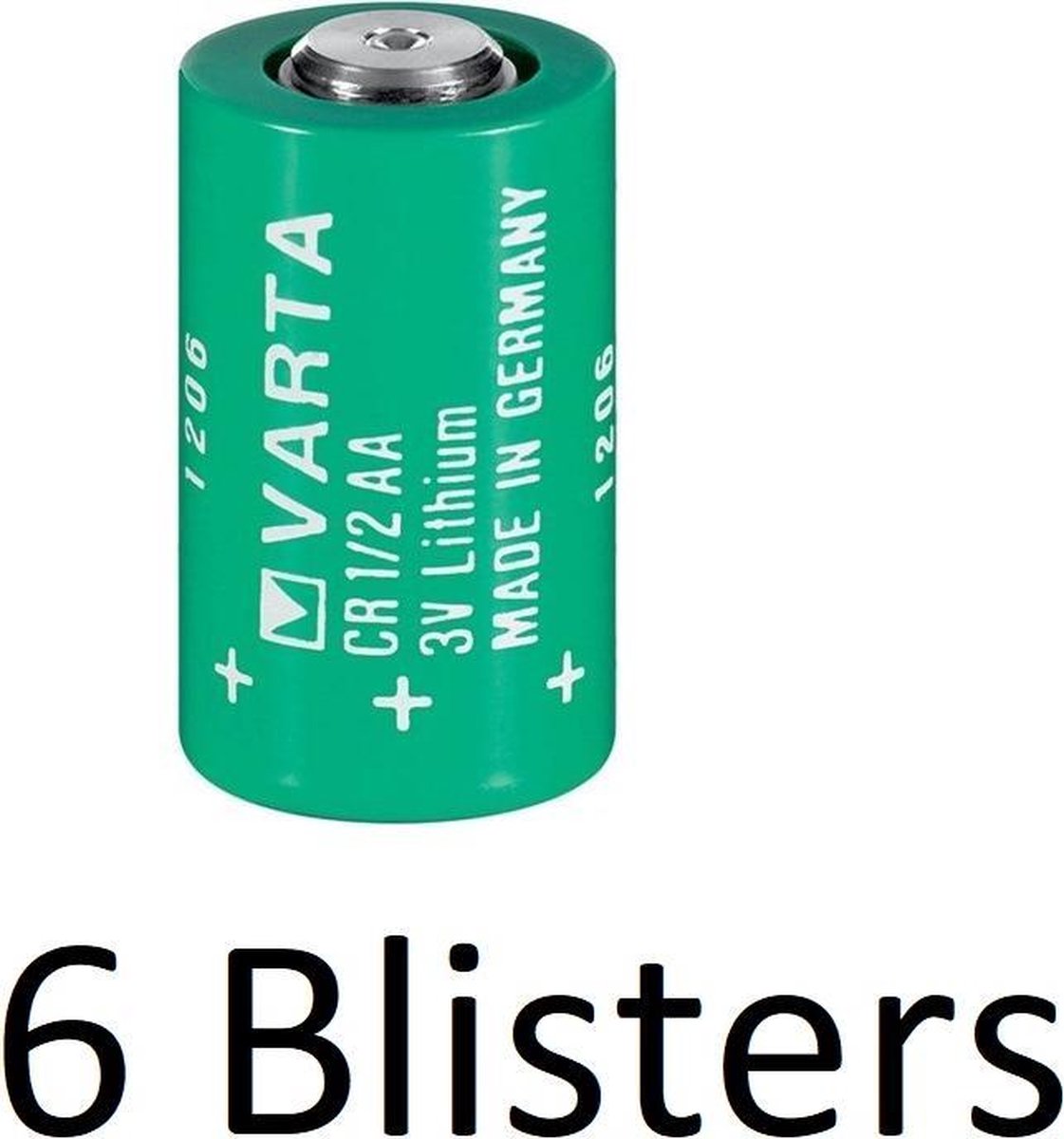 6 Stuks (6 Blisters a 1 st) Varta CR 1/2 AA lithium (3
