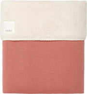 Koeka Wiegdeken Runa teddy - brique/pebble 75x100cm