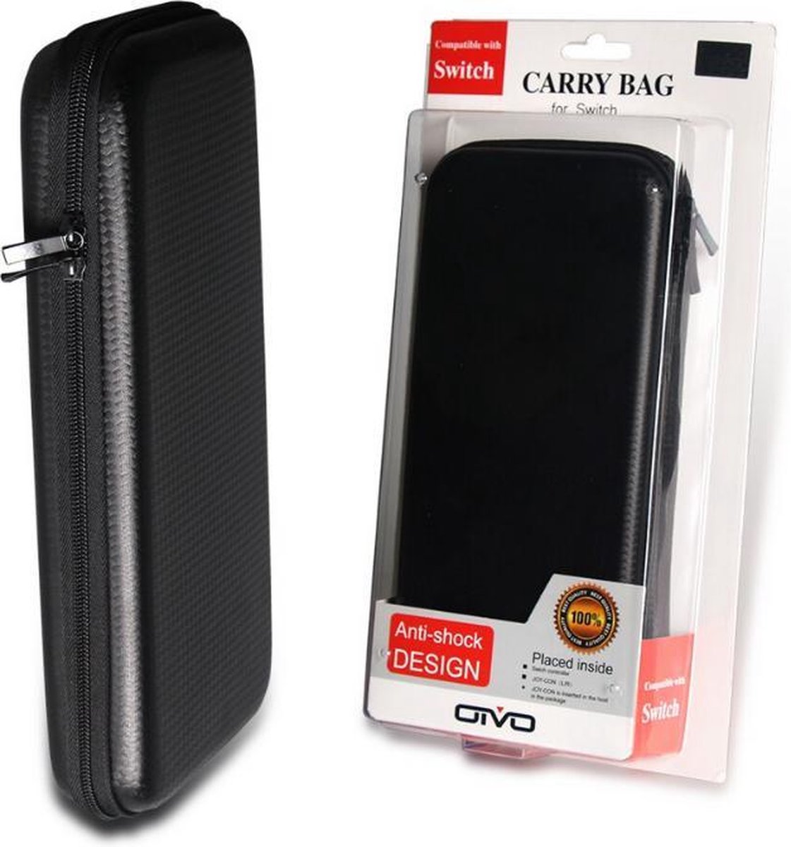 F01 Case Voor Nintendo Switch - Premium Storage Case - Zwart