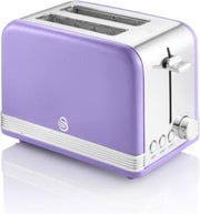 Swan Retro Broodrooster – 2 Sleuven – Paars