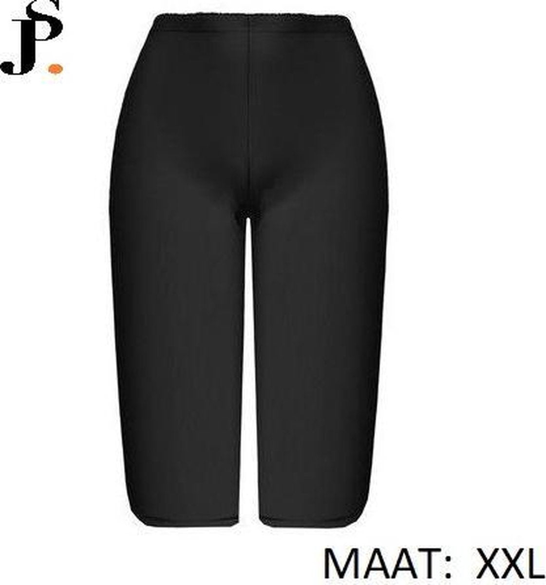 DAMES  LEGGING /DRIEKWART/HIGH WAIST/KATOEN/BASIC /ZWART/ MAAT XXL