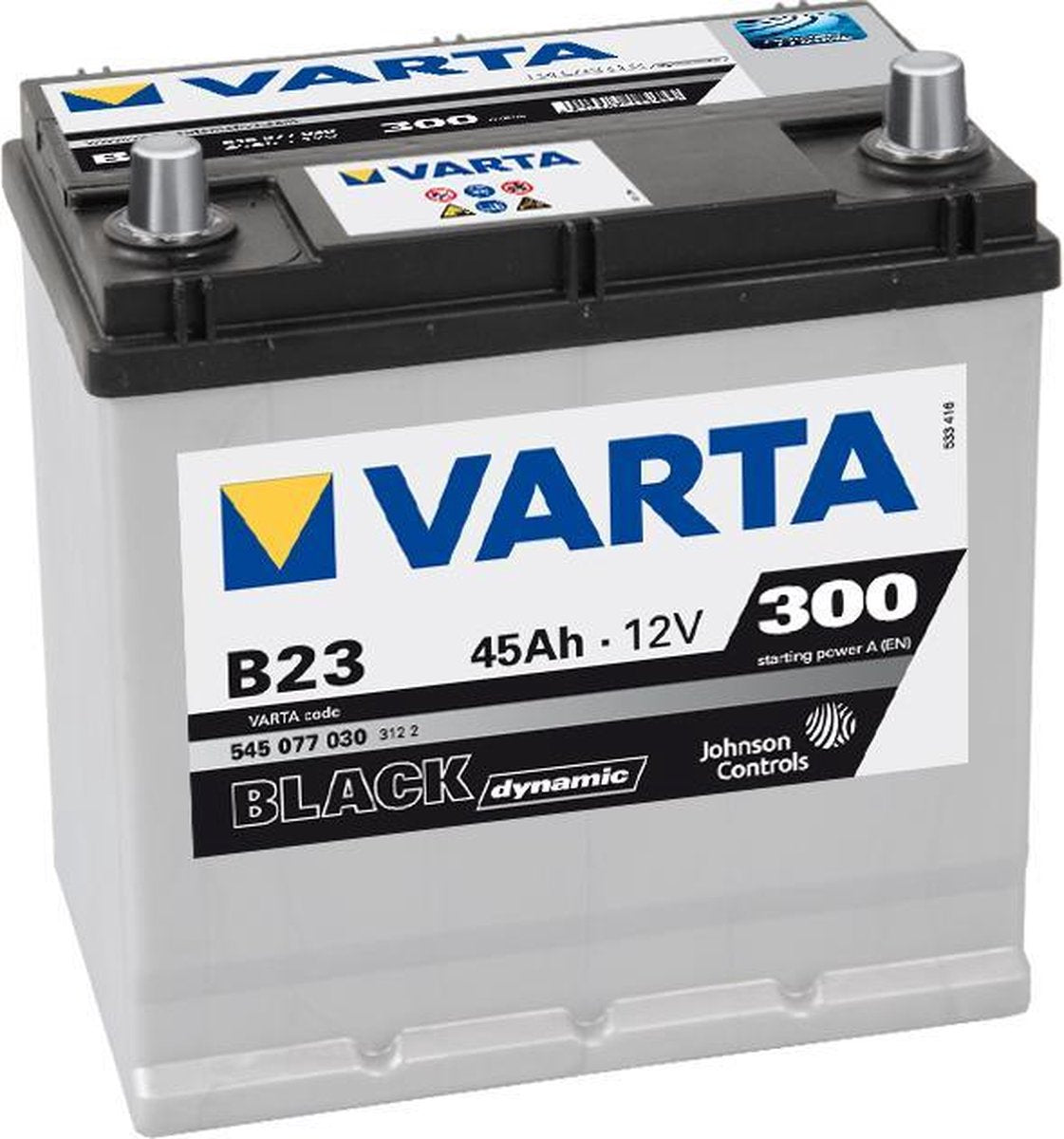 Varta BLACK Dynamic 545077030 3122 B23 12Volt 45 Ah 300A/EN Start Accu 4016987119594