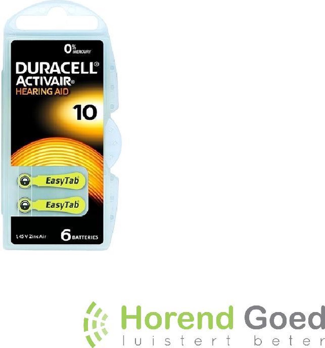 Duracell Activair 10 | 1 pakje | 6 batterijen