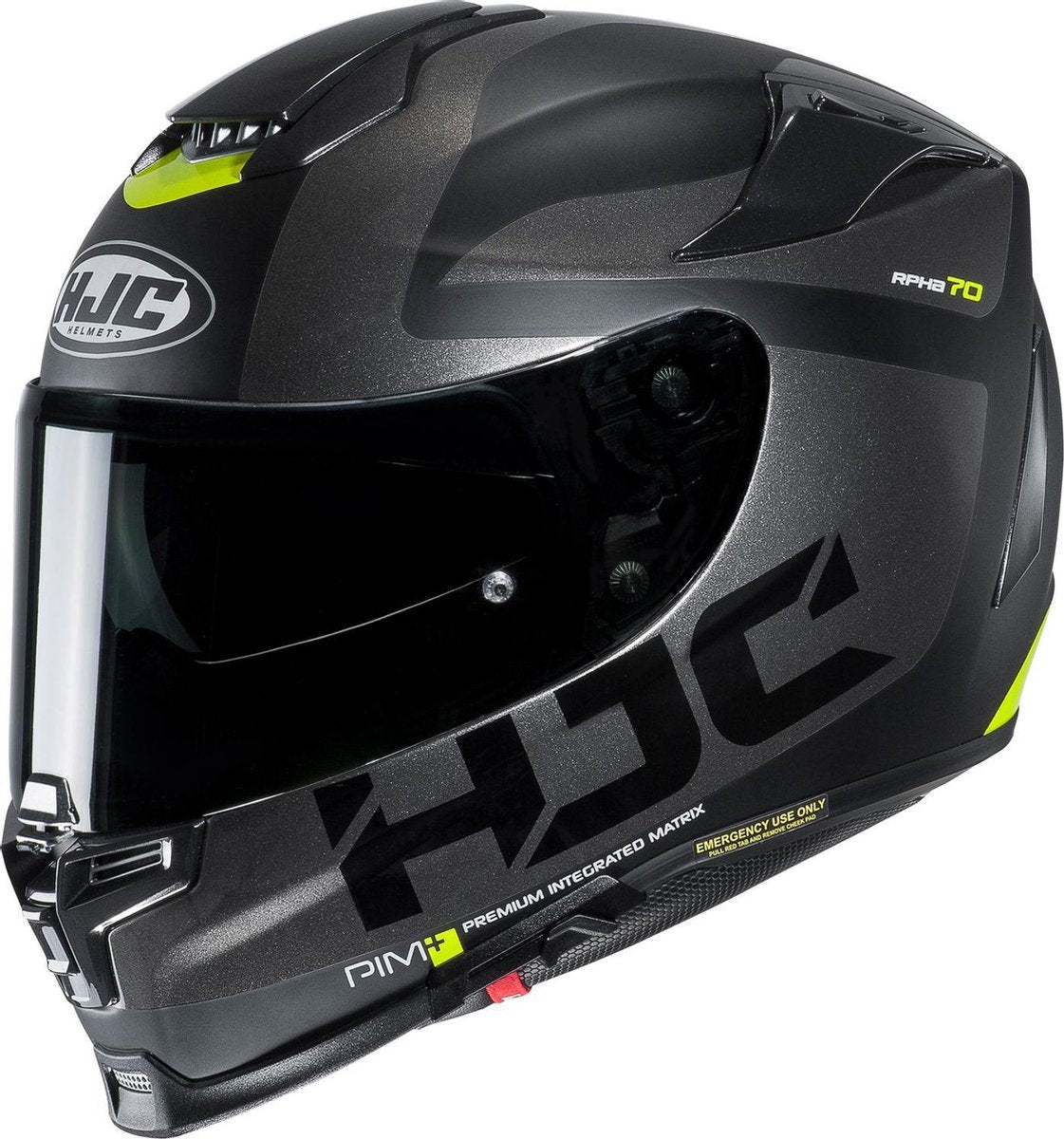 HJC R-PHA-70 Balius mat zwart/grijs/fluo geel