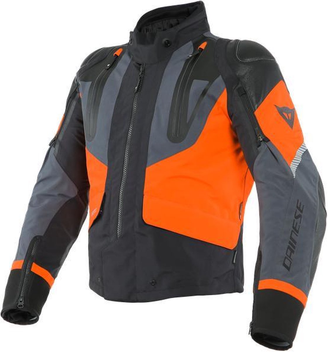 Dainese Sport Master Gore-Tex Black Orange Ebony Textile Motorcycle Jacket 50