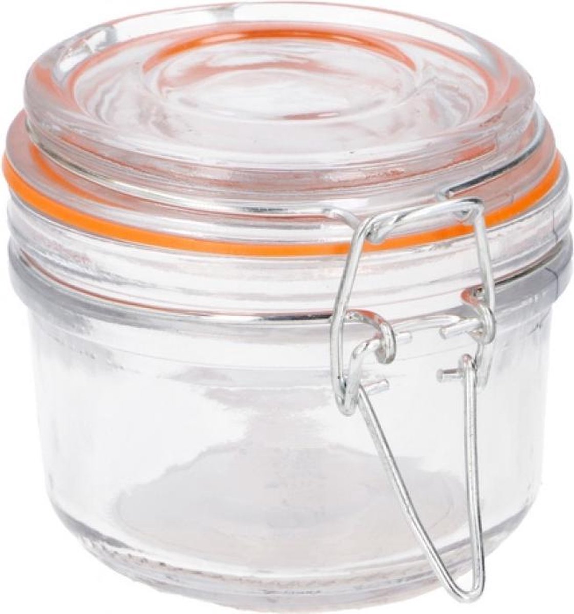 Weckpot / Voorraadpot 125 ml | Transparant / Oranje