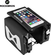ROCKBROS fietstas Waterdichte hoge capaciteit bovenbuisframe draagbare telefoon touchscreen tas/ROCKBROS sac de vélo étanche haute capacité cadre de tube supérieur portable téléphone sac à écran tactile