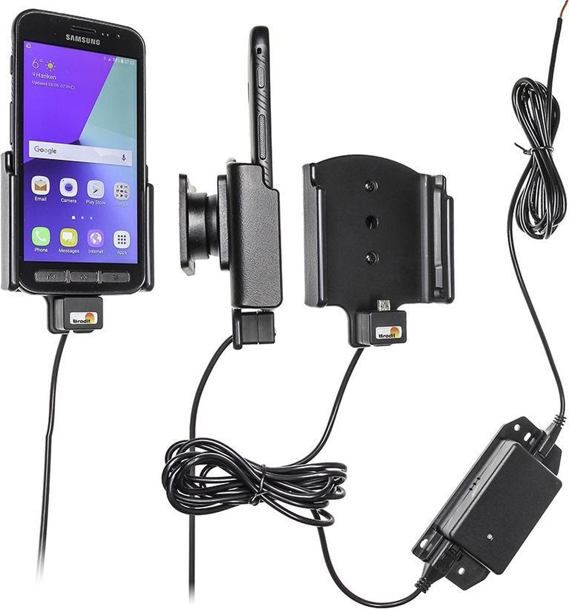Brodit Active holder Mobiele telefoon/Smartphone Zwart Actieve houder