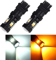 2 STKS Auto Auto T25 / 3157 DC 12V 5W 350LM 16 SMD-3030 LED-lampen Draai Lamp Backup Light
