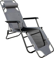 Opvouwbare verstelbare camping bank 178cm vrijetijdsbank yu-99 Grijs