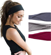 LIXINN® Set 3 stuks haarbanden - Sport haarbanden - Kleur 1 - Hoofdband dames - Volwassenen - Elastisch antislip - Yoga - Hardlopen - Haaraccessoires