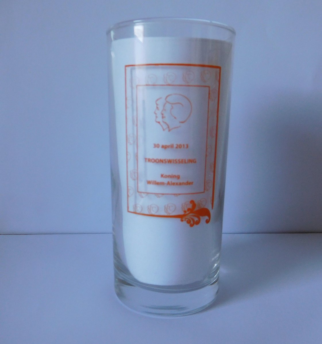Longdrinkglas Koning Willem Alexander.