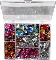 Strasstenen in display box