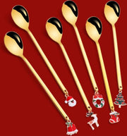 Kerst lepel set (goud) | Feestdagen