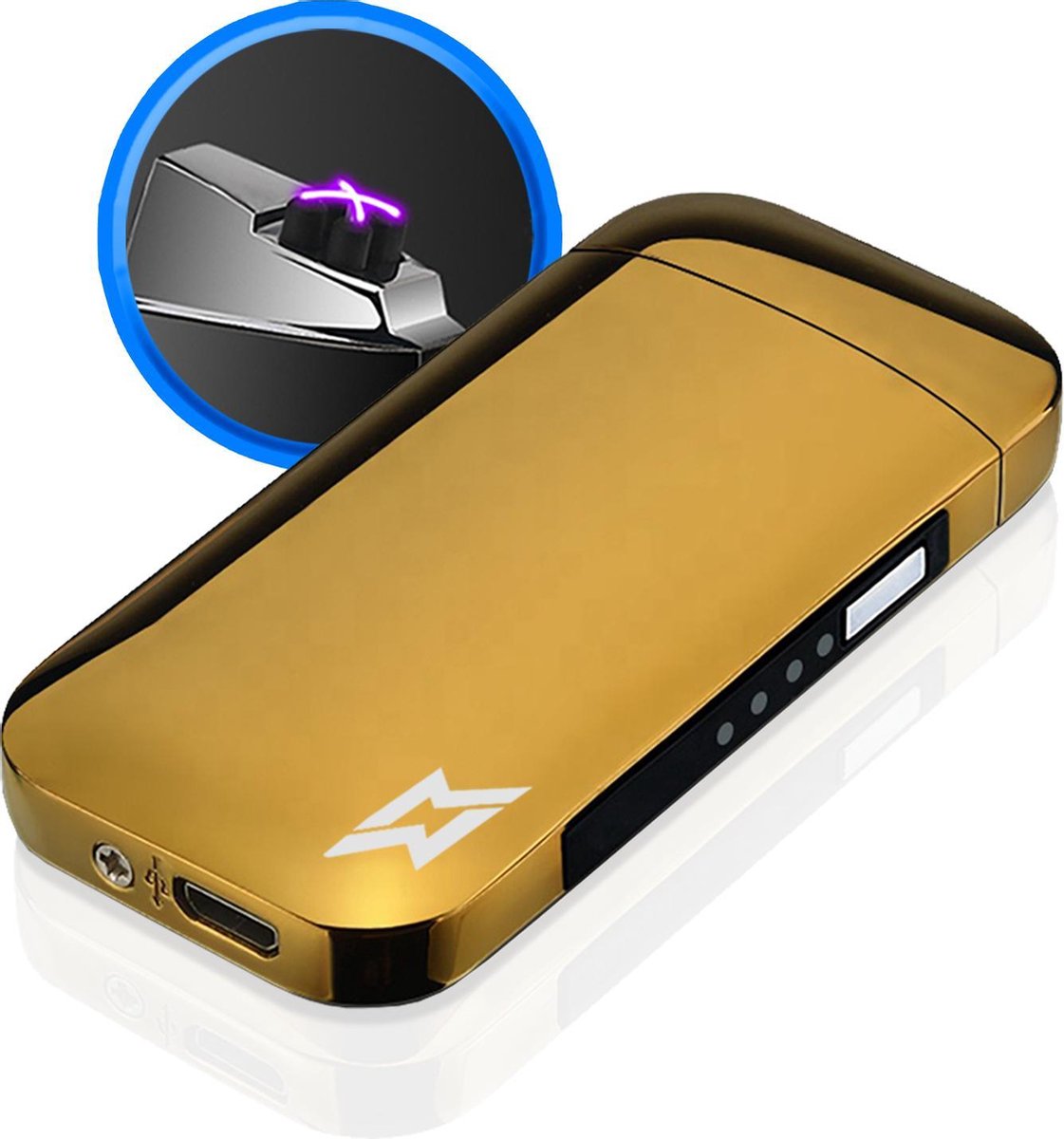 Superlit Plasma Aansteker – Luxe Elektrische Stormaansteker - Gold  Treasure Original