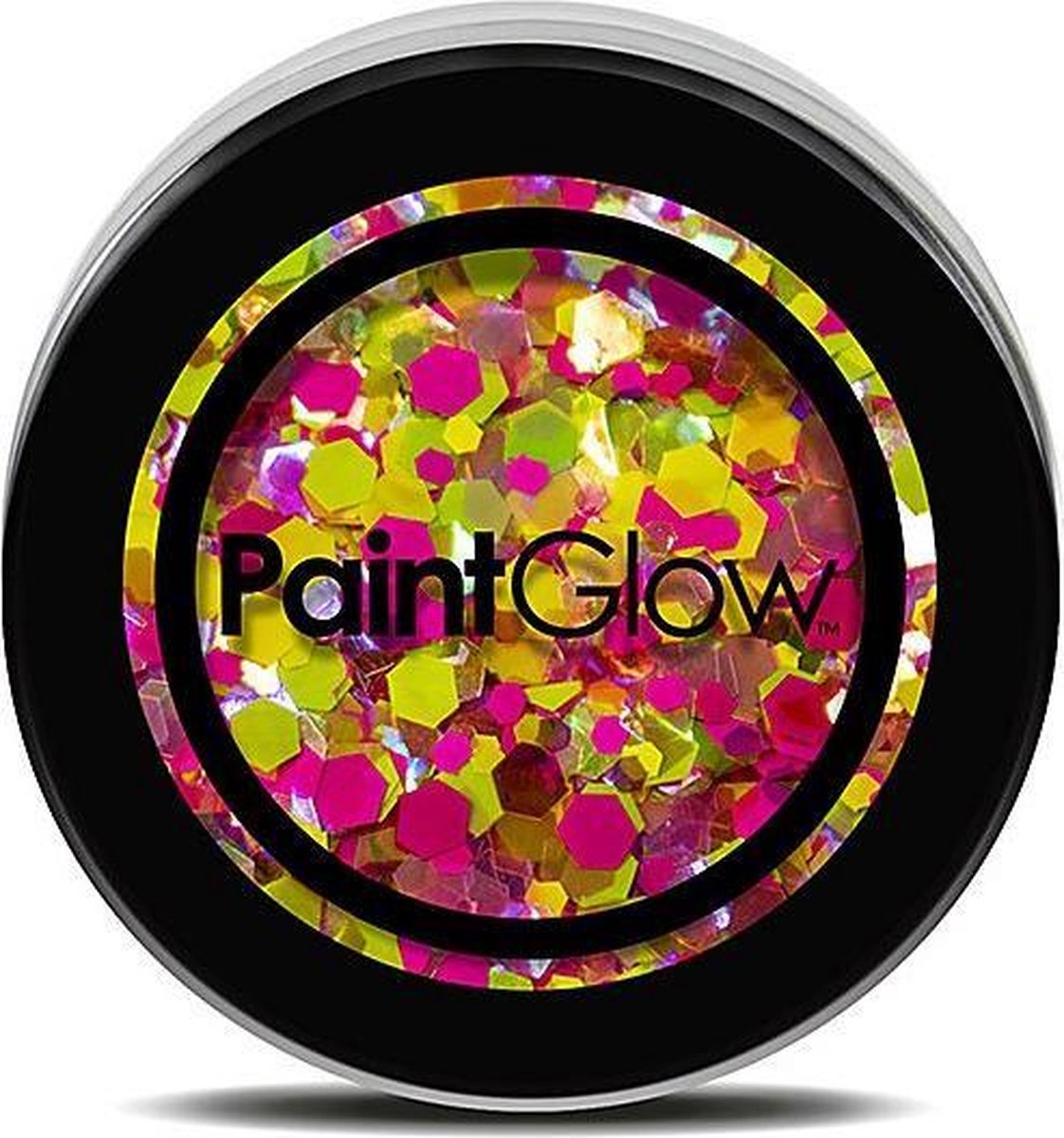 PaintGlow - Chunky Holographic UV Glitter Rainbow Wave