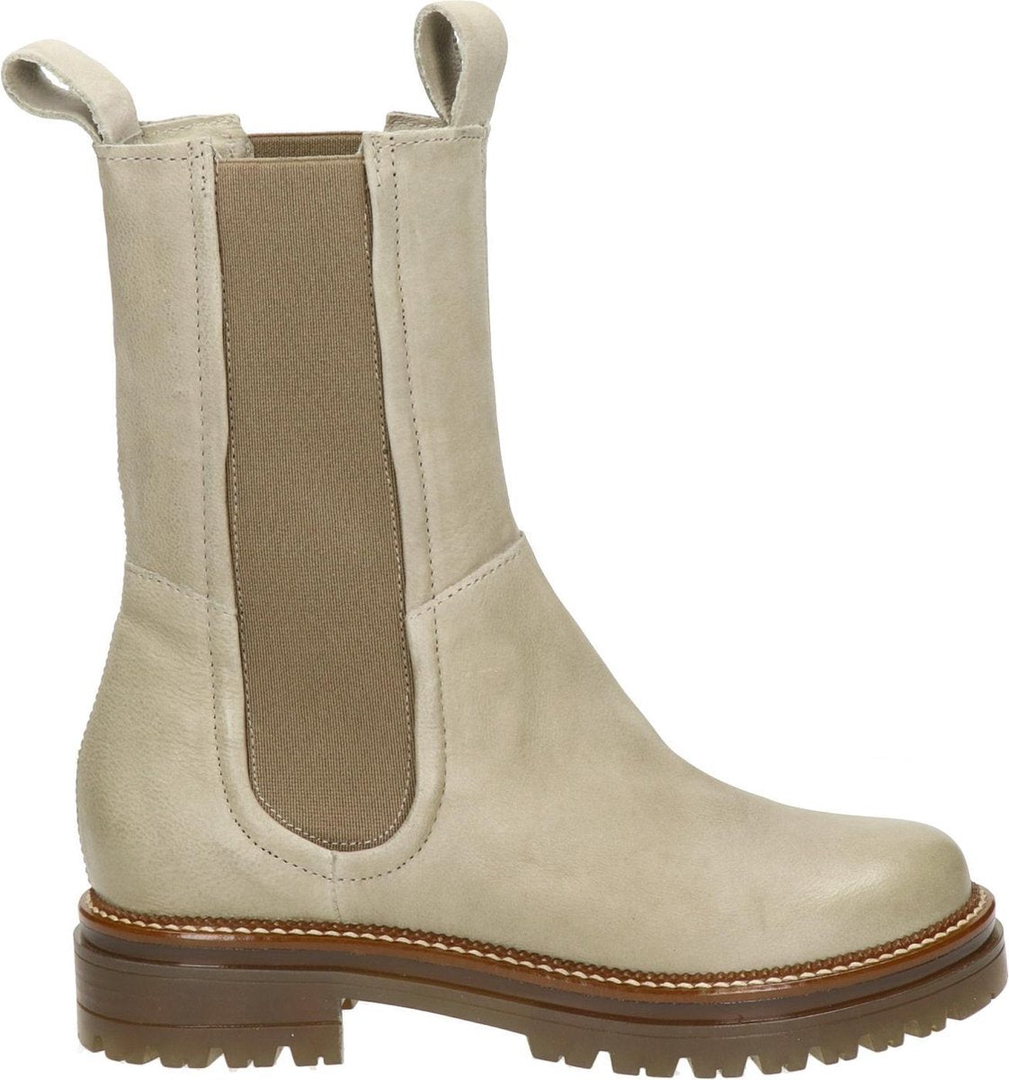 Mjus dames chelseaboot - Sand - Maat 39