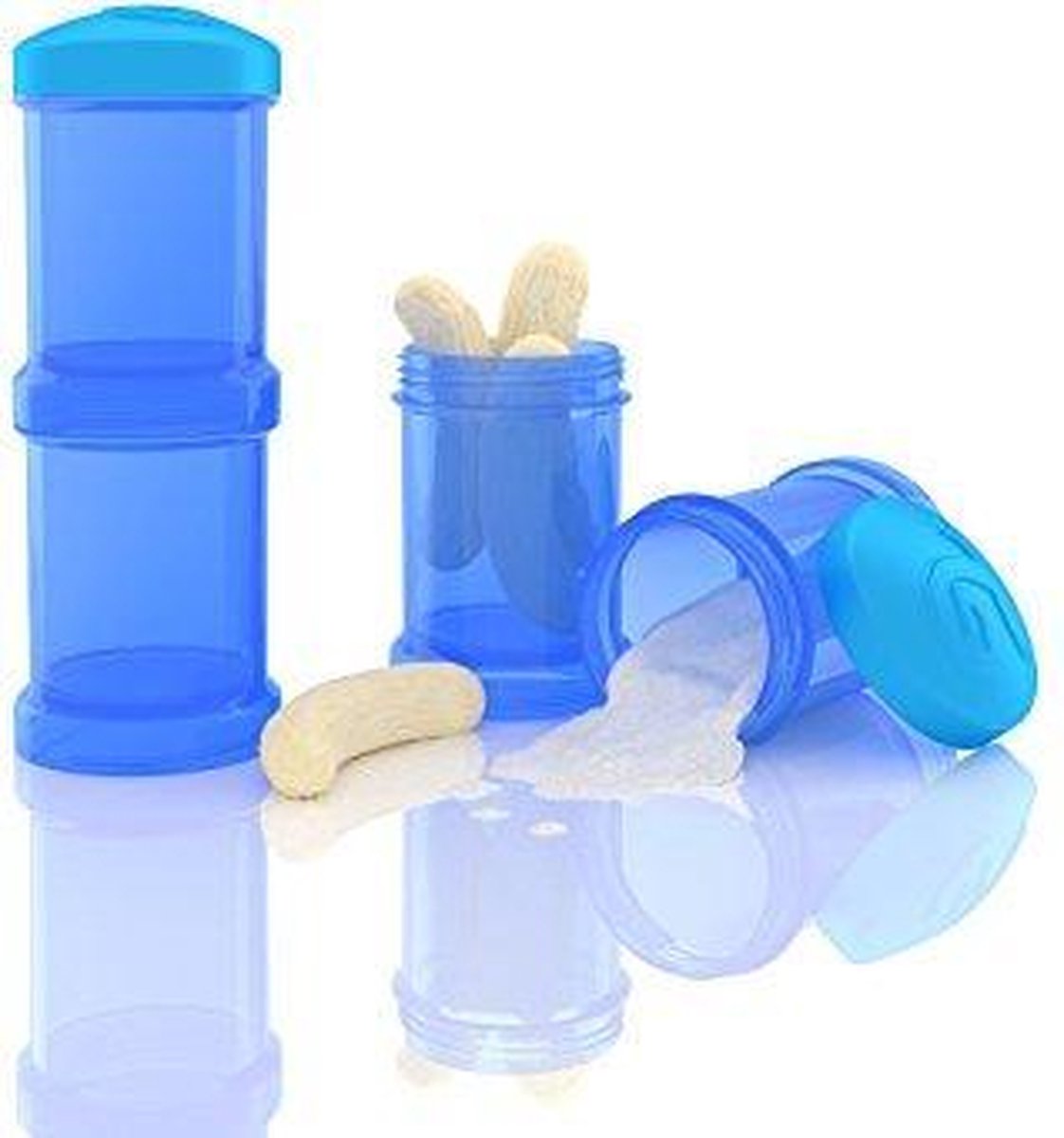 Twistshake container 2x 100ml - Blauw