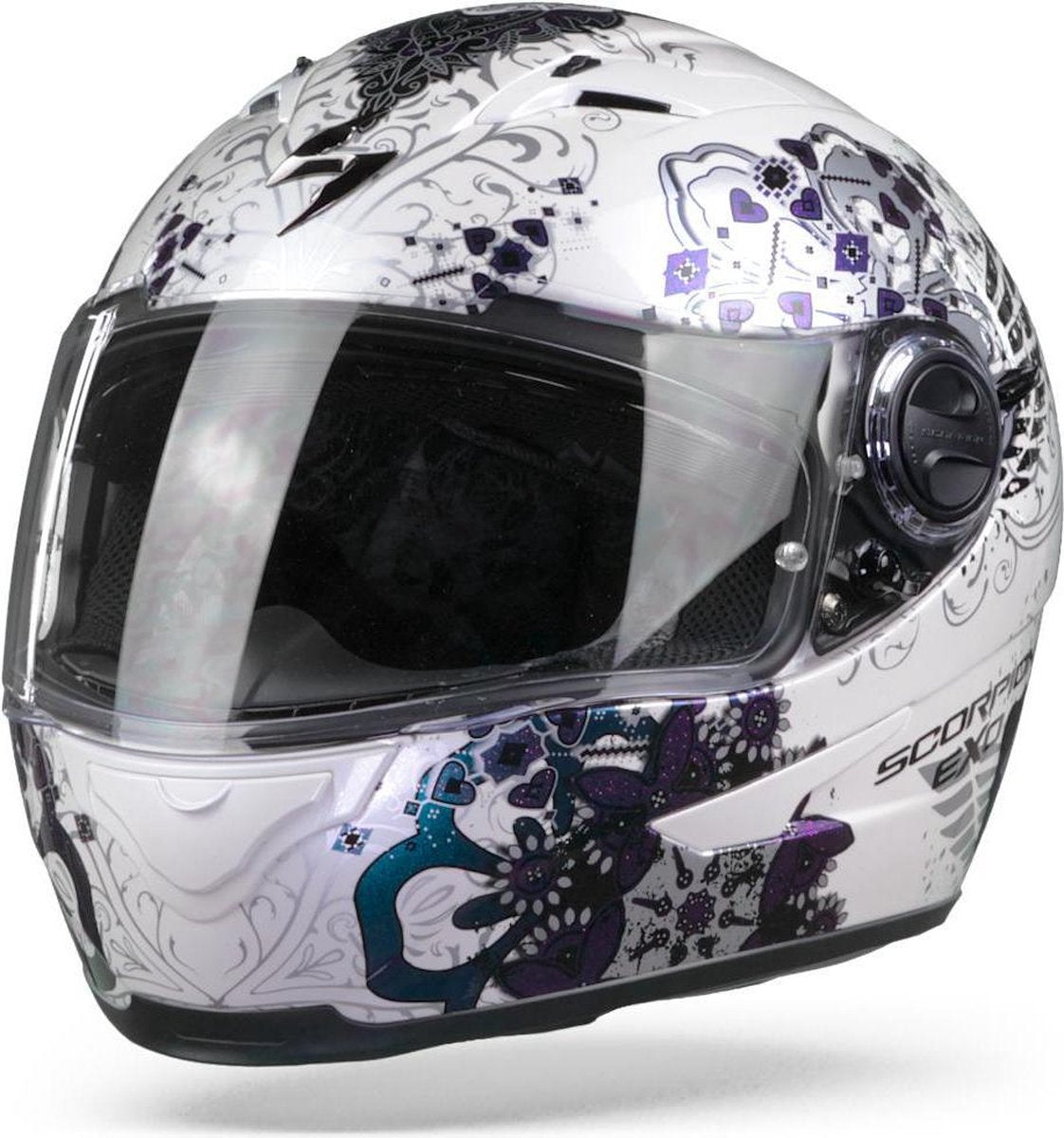 Scorpion EXO-490 Divina White Chameleon Full Face Helmet XS