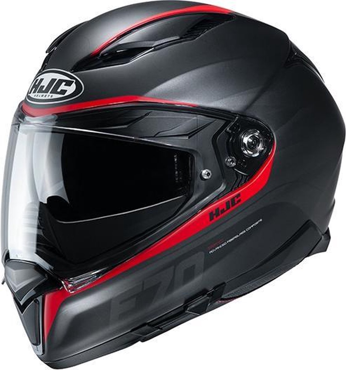 HJC F70 Feron Red MC1SF Full Face Helmet L