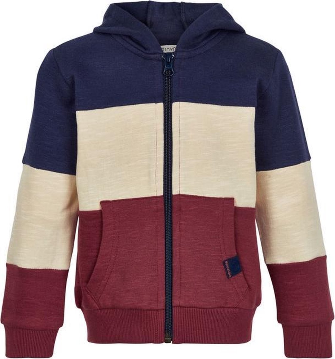 Minymo - jongens vest - blauw - Maat 86