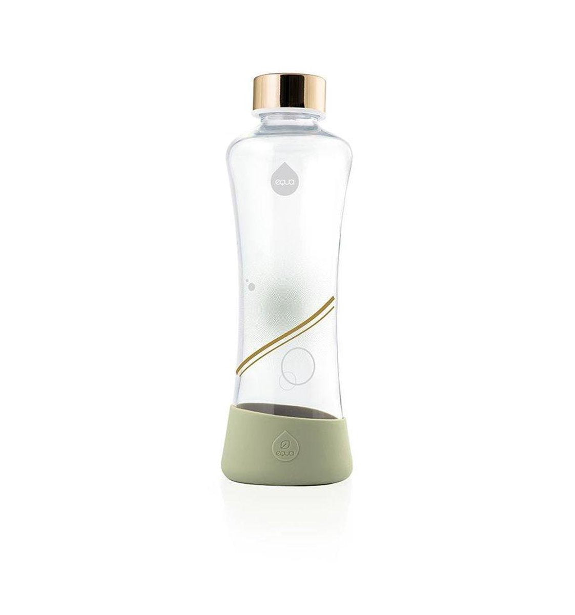 Equa Metallic glazen waterfles 550 ml - Goud