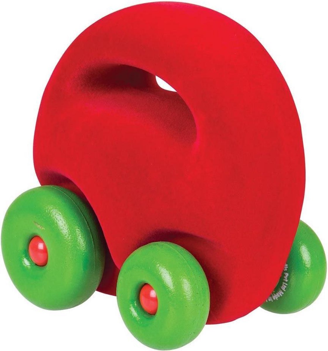 Mascot auto rood (12cm) van Rubbabu.