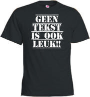 Mijncadeautje T-shirt - Geen tekst is ook leuk - Unisex Zwart (maat XL)