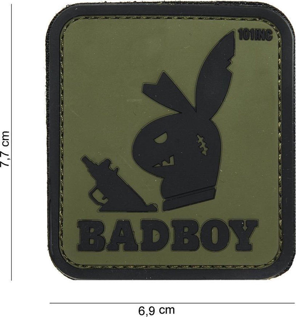Embleem 3D PVC Badboy groen
