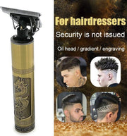 Kemei KM 1974C - Luxe Tondeuse - Professionele Trimmer - Draak - Groomer - Scheerapparaat - Baardtrimmer - Precisietrimmer - Haarstyling - Haartrimmer - Goudkleurig - Draadloos - Dragon - Inclusief 4 opzetkammen & Olieflesje