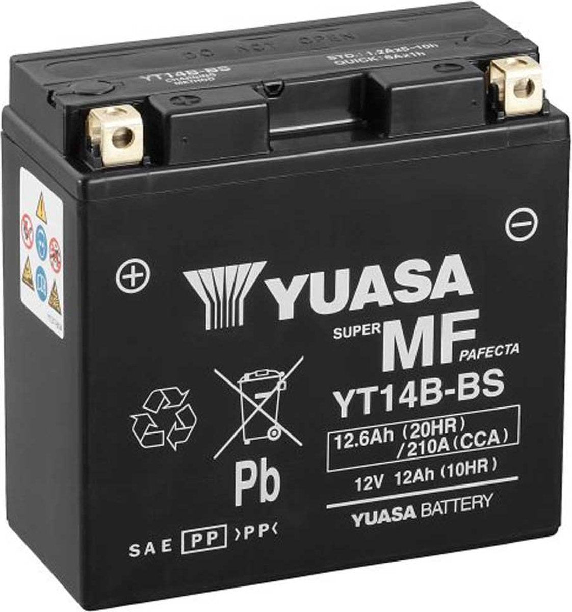 Yuasa YT4B-BS AGM Motorbatterij 12V 2