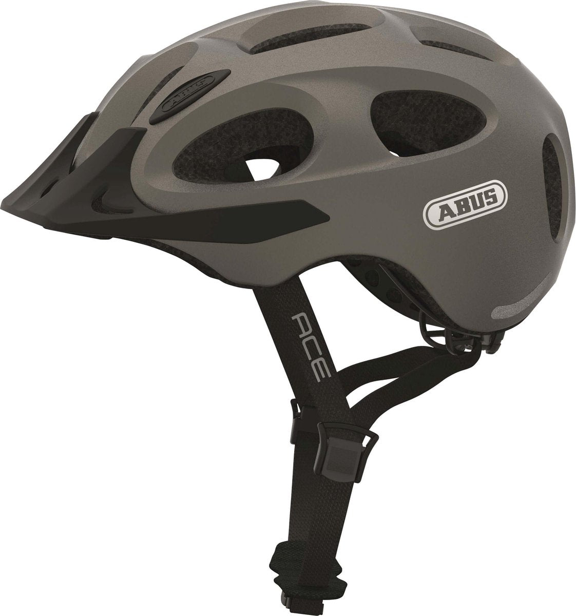 Abus Youn-I ACE Fietshelm - Maat  M (52-57 cm) - metallic silver