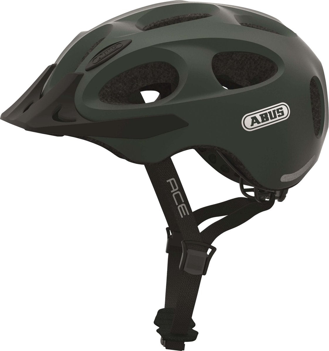 Abus Youn-I ACE Fietshelm - Maat  M (52-57 cm) - metallic green
