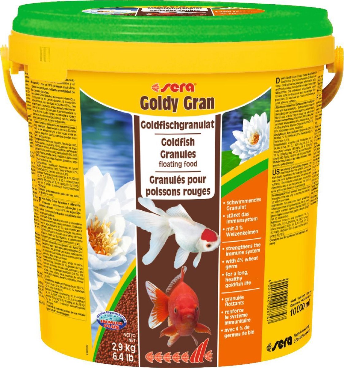 Sera - Visvoer speciaal voor oa. goudvissen - Goldy Gran - 10 liter