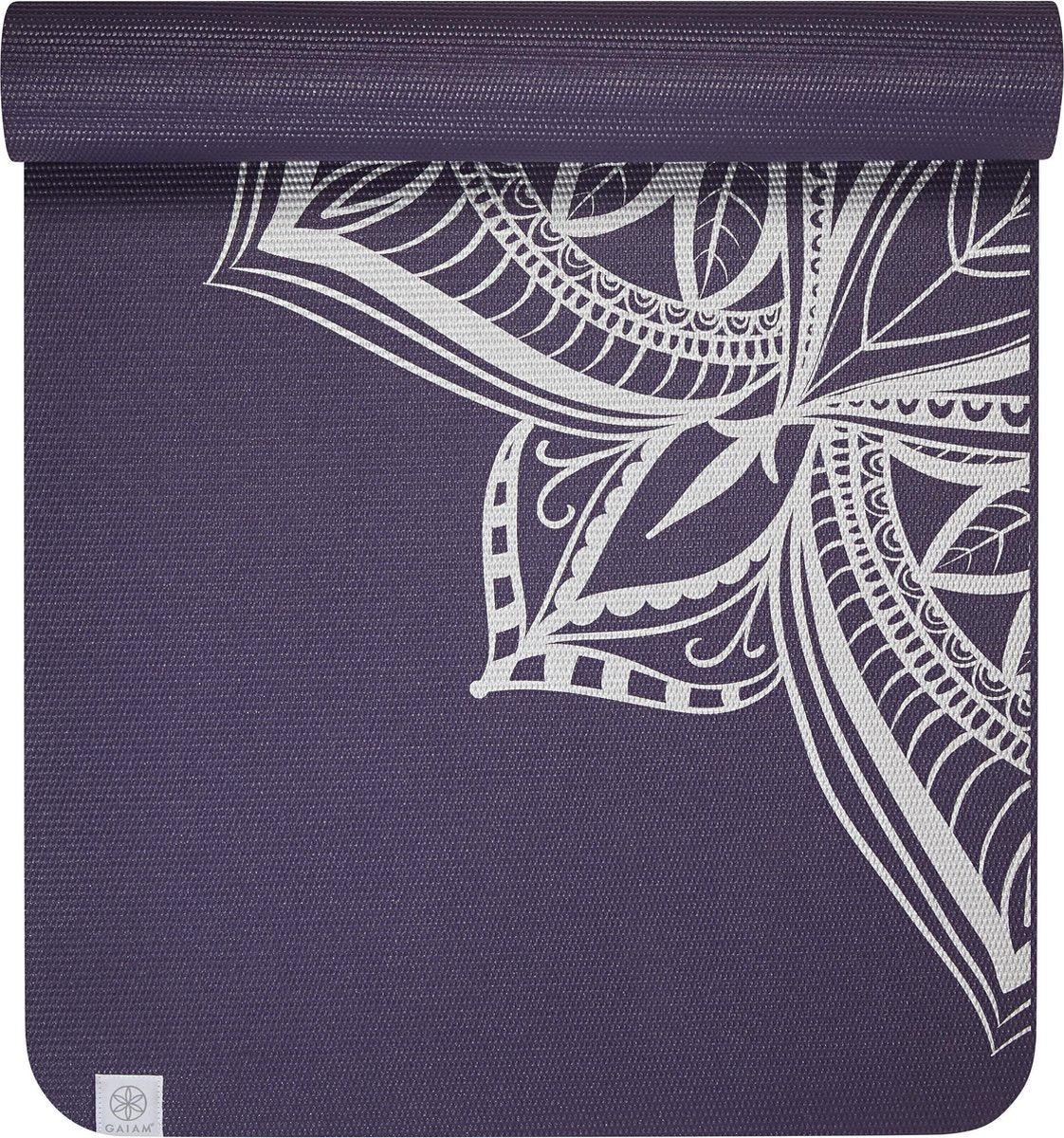 Gaiam Aubergine Medallion Yoga Mat - Paars - 173 X 61 X 0.6 Cm