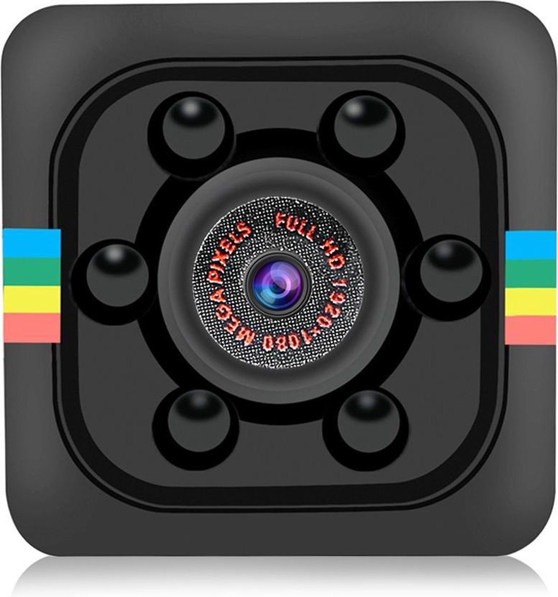 SQ11 Mini DVR 12MP 1080p HD 30 FPS Spy Cam Security Action Sport Camera Spycam Dashcam Infrarood LED Nightvision Nachtkijker Motion Detector Spionage Detective Bewaking Verborgen Hidden Video Recorder Zwart