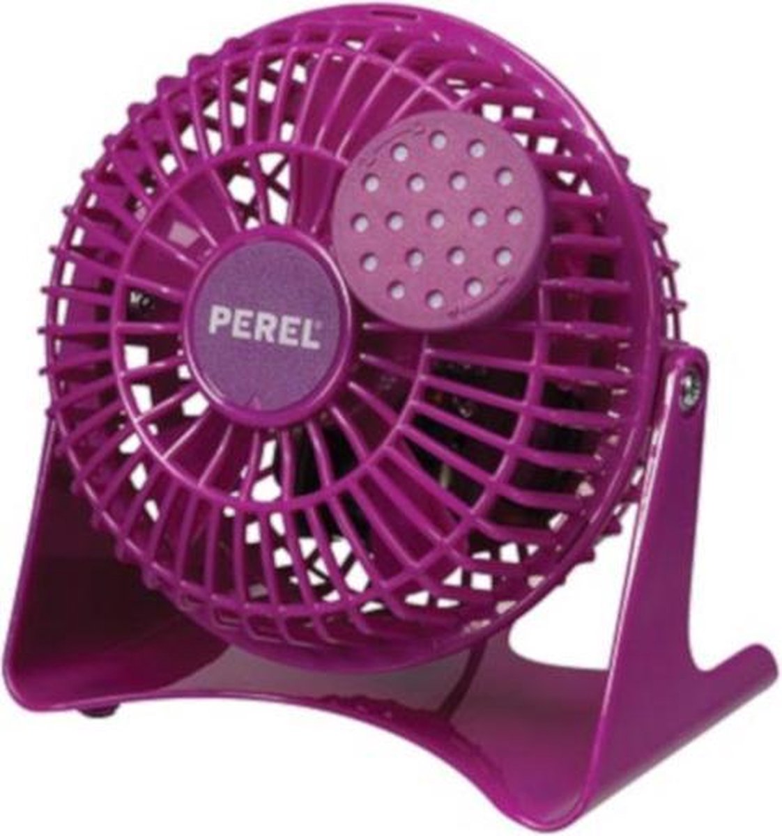 Perel Tafelventilator 14 W 10 Cm Staal Paars