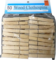 Wasknijpers hout pak a 50 stuks