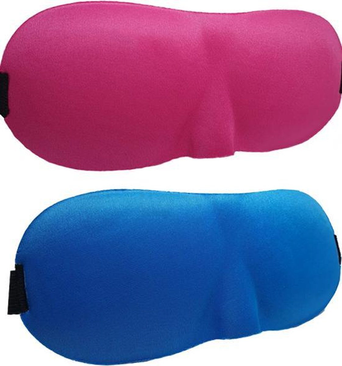 3D Slaapmaskers Licht Blauw & Roze - Thuis - Slaapmasker - Verduisterend - Onderweg - Vliegtuig - Festival - Slaapcomfort - oDaani