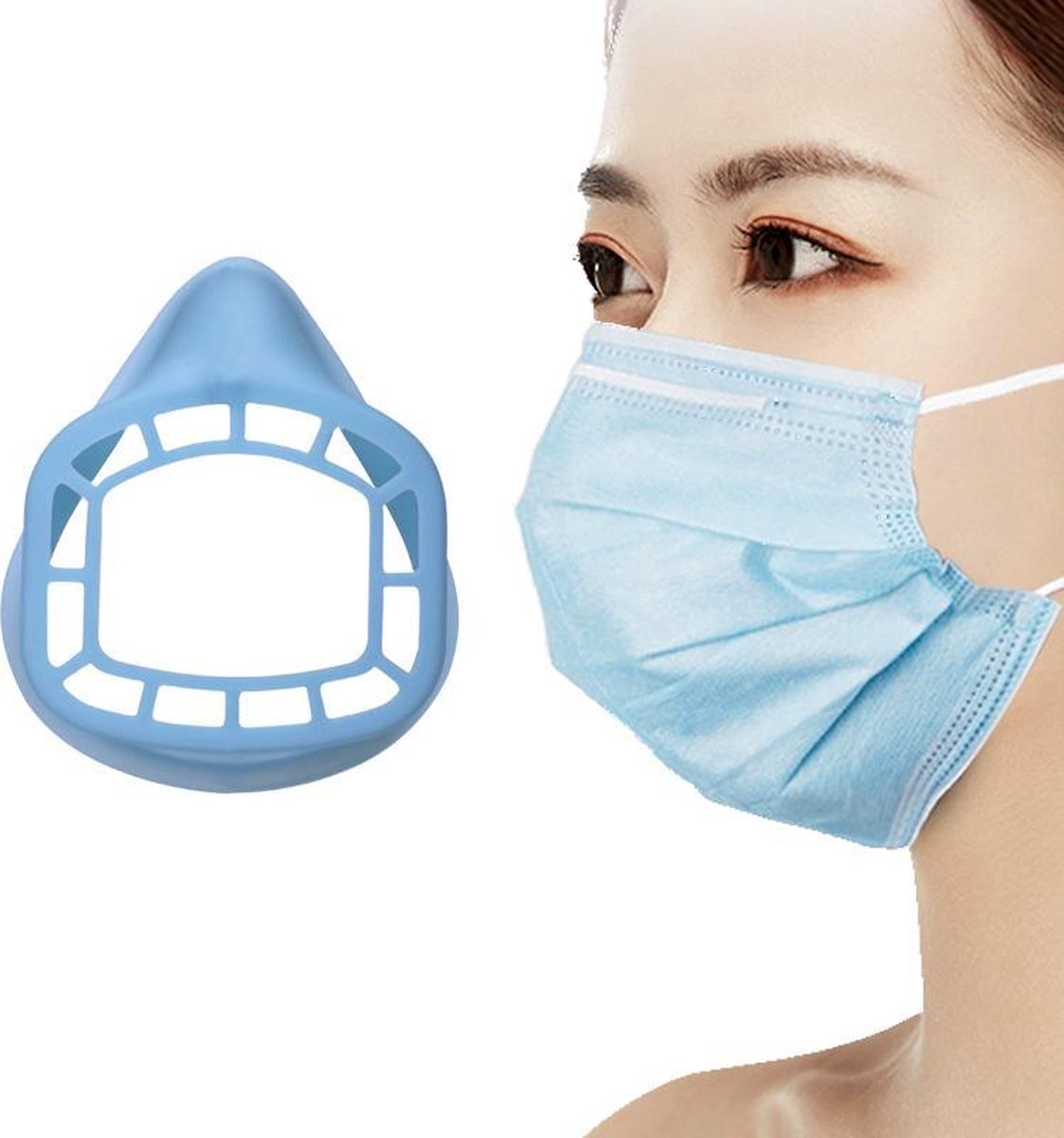 5 Maskfit AirFrames Mondkapje Houder-Mondmaskerhouder - Voor Comfort - Innermask Silicone Mondkapjes - Mondmasker Beugel - Wasbaar - Herbruikbaar - Face Mask - Gezichtsmasker - Mondkapje Ondersteuning - Bracket 3D - Voor Mondkapje - mondkapje wasbaar